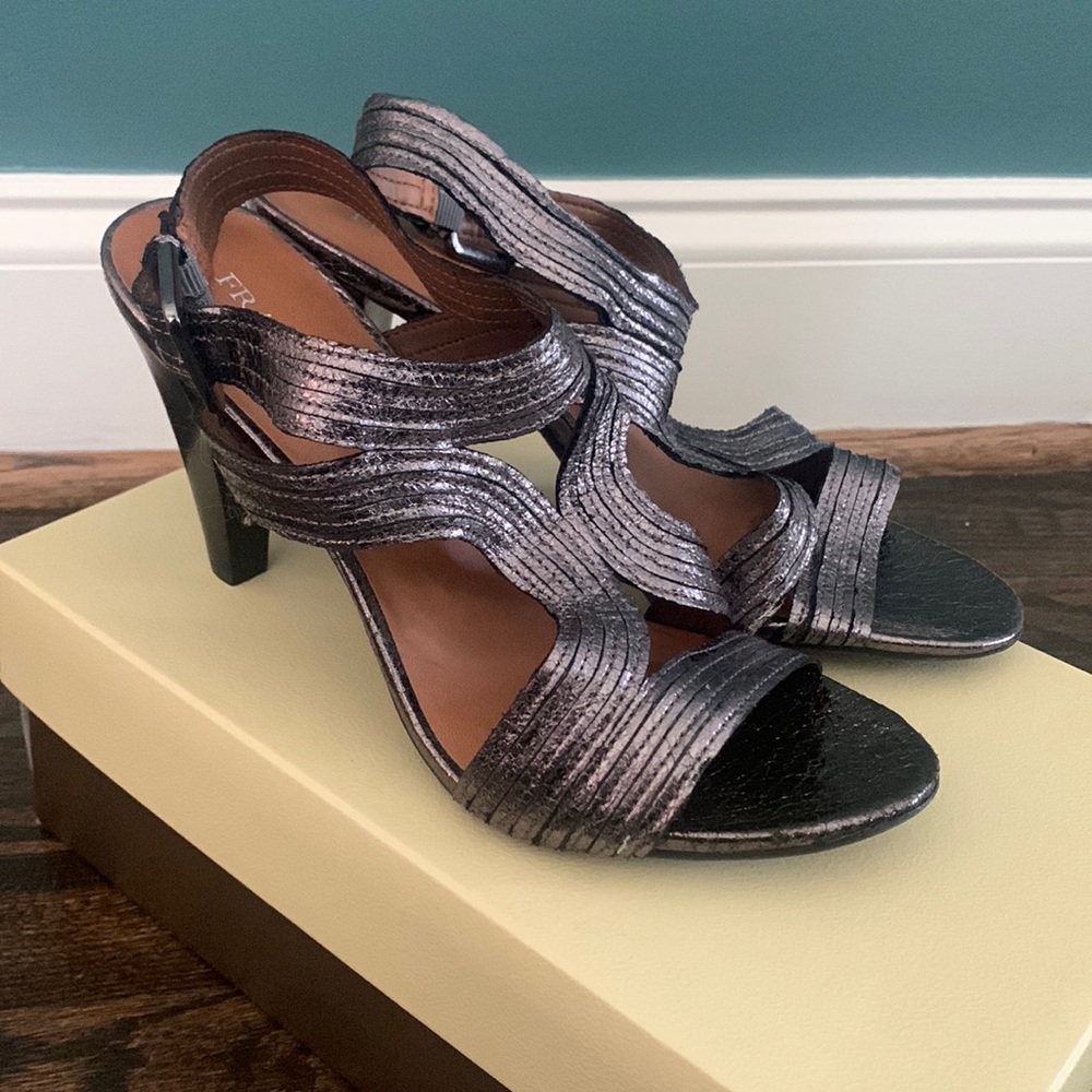 Franco Sarto pewter heels size 8